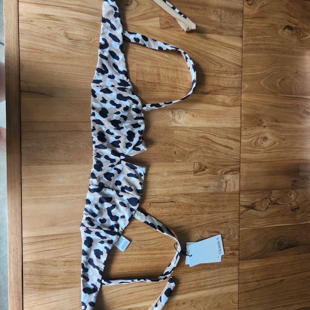 Vitamin A Black and White Bikini Top